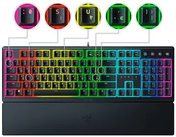 Клавіатура механічна Ornata V3 104key, Mecha-Membrane Switch, USB-A, EN/UK, RGB, чорний Razer teh0013862 - мініатюра 7