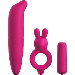 Набір секс-іграшок Pipedream Classix Couples Vibrating Starter Kit 3 шт. рожевий
