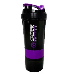 Шейкер спортивний EasyFit Spider 0,5л Чорно-фіолетовий (EF-7200-V) - мініатюра 1