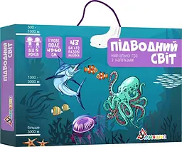 Гра навчальна з наліпками Підводний світ Умняшка КП-008 Різнокольоровий shop (4820129201272)
