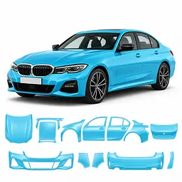 Антигравійна захисна бронеплівка за лекалами для BMW 3 Series G20 2019-2022 - повний кузов