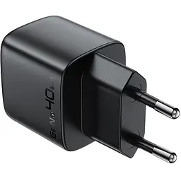 Мережевний зарядний пристрій Acefast A135 PD40W GaN 1USB-C Black - мініатюра 4