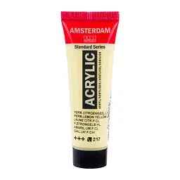 Фарба акрилова Amsterdam 217, Перм. Жовтий лимонний світлий 20 мл