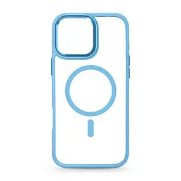 Чехол Apple iPhone 16 Pro Max, Unit MagSafe, голубой, прозрачный, магсейф, противоударный, магнитный, панель-накладка с поддержкой MagSafe, с поддержкой беспроводной зарядки, TPU+PC, защита всего корпуса, ударопрочный, ArmorStandart (ARM78720)