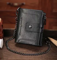 Шкіряний чоловічий гаманець BULL 12х9,5х3 см nsa0001219 - мініатюра 2