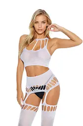 Бодістокінг Bodystocking 2074, white One Size - мініатюра 2