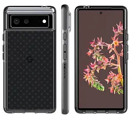 Оригінальний протиударний чохол Tech21 Evo Check для Google Pixel 6 Smokey Black (T21-9116) - мініатюра 5