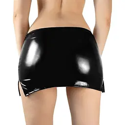 Сексуальна вінілова спідниця Art of Sex Stella колір чорний L-2XL - мініатюра 2
