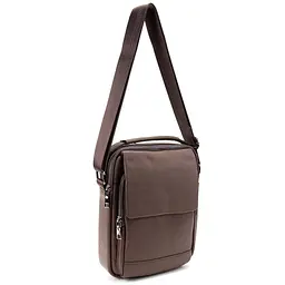 Месенджер шкіряний з ручкою Tiding Bag A25F-FL-9747C коричневий - мініатюра 7