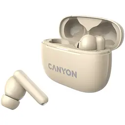 Навушники Canyon TWS-10 OnGo ANC ENC Beige (CNS-TWS10BG) - мініатюра 5
