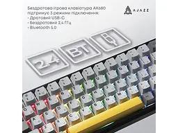 Клавіатура Ajazz AK680 MAX Magnetic Switch Black/Gray/Yellow (AK680-M-BGY-A) - мініатюра 4