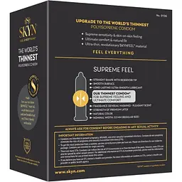 Презервативи SKYN Supreme Feel 30 шт – ультратонкі, без латексу, з максимальним зволоженням - мініатюра 6