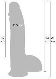 Фалоімітатор Hidden Desire Realistic Dildo 23 см (тілесний) - мініатюра 4