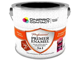 Грунт-емаль DNIPRO CONTACT чорний 2.8кг 3 в 1