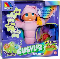 М'яка інтерактивна іграшка-нічник Gusyluz Arcoiris, рожева, Molto (26531) Molto art26531 - мініатюра 1