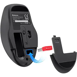 Миша Feam MM-296 Black (52296) Defender teh0022052 - мініатюра 5