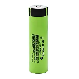 Захищений Li-Ion акумулятор Panasonic NCR18650B 3400 mAh (Зелений)