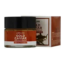 Ампульний крем для обличчя Lebelage Ampule Cream Gold Caviar