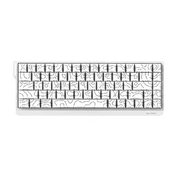 Клавіатура Ajazz NacodeX NK68 V2 Red Switch LED USB UA White (NK68-V2-R-S-W) - мініатюра 3