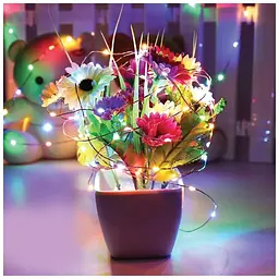 Гірлянда ColorWay Роса LED 50 5 м 8 функцій різнокольорова USB (CW-G-50L5NUMC) - мініатюра 3