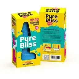 Крафтове мило-член із присоскою Pure Bliss Big Blue - мініатюра 7