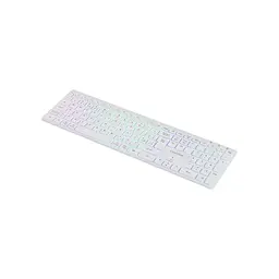 Клавіатура Canyon HKB-W11 Slim Dual Mode Wireless/Bluetooth RGB UA White (CNS-HBTK11W) - мініатюра 2