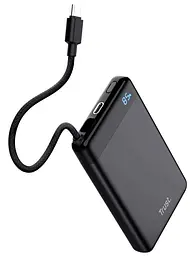 Trust Акумулятор портативний літій-іонний power bank Trust Fiera, 10000мА·рік, 2хUSB-C, 20W, PD/QC 3.0, чорний - мініатюра 8