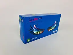 Рукавички одноразові нітрилові сині CARE 365, розмір XS, 100 шт, неопудрені, для огляду, клінінгу та сервісу