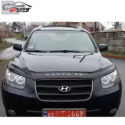 Дефлектор капоту мухобійка для Hyundai Santa Fe 2006-2012 (Vip Tuning) HYD11 - мініатюра 2