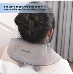 Масажер NAIPO Neck and Shoulder Massager oFree для шиї та плечей з підігрівом і регульованими ремінцями (MGS-2301) - мініатюра 2