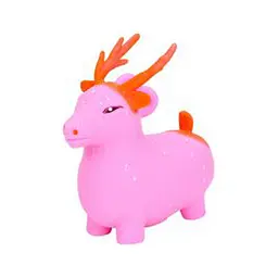 Дитяча іграшка-антистрес Оленя MS 4142(Pink) з борошном, 10 см