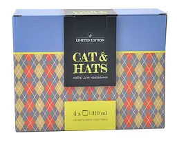 Набір чашок на металевій підставці Limited Edition Cat & Hats, 5 предметів (6518450) - мініатюра 4