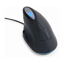 Мишка Gembird MUS-ERGO-03 USB Black (MUS-ERGO-03) - мініатюра 2