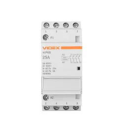 Модульний контактор 4п 25А 4НВ VF-RS-MC4O-25 VIDEX RESIST VIDEX (27912-000) - мініатюра 2