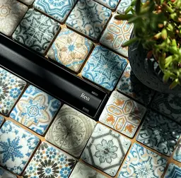 Трап для душу Rea Neox 90 Slim Pro black REA-G2711 - мініатюра 2