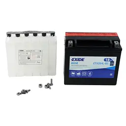 Акумулятор автомобільний EXIDE AGM 18Ah Єв (-/+) (270EN) (ETX20HL-BS) - мініатюра 2