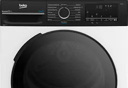 Beko Сушильна машина тепловий насос, 8кг, A++, 60см, дисплей, підсвітка барабану, пар, білий - мініатюра 4