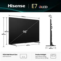 LED-телевізор Hisense 98E7Q (7134230) - мініатюра 2