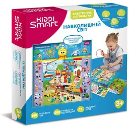 Електронна логічна гра Kiddi Smart "Вікторина навколишній світ" 157-A-0022-UA, зі світлом і звуком