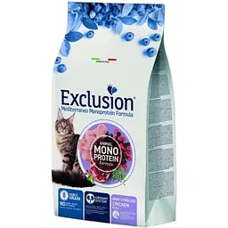 Сухий корм Exclusion Sterilized Giant Chicken для стерилізованих котів великих порід з куркою 1.5 кг