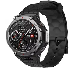Ремінець Primolux Dimond силіконовий для годинника Xiaomi Amazfit T-Rex 3 (W2323GL2N) - Black - мініатюра 2