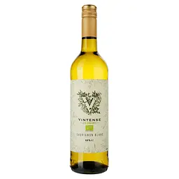 Вино Vintense Sauvignon Blanc Bio, безалкогольне, біле, 0,75 л