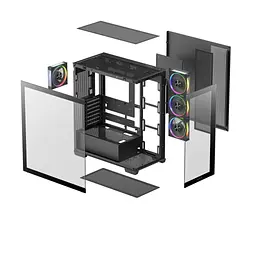Корпус для ПК Deepcool CG580 4F V2 Black (R-CG580-BKADA4-G-2) - мініатюра 12