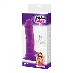 Фалоімітатор Real Safe Big Arm, 27.5 см (фіолетовий) - мініатюра 2