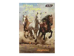 Щоденник Zibi NIGHT HORSE В5 40арк тверда обкл.