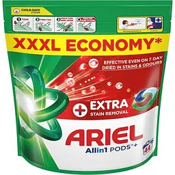 Капсули для прання Ariel Pods+ All-in-1 Extra Stain Removal Екстрасила виведення плям 44 шт