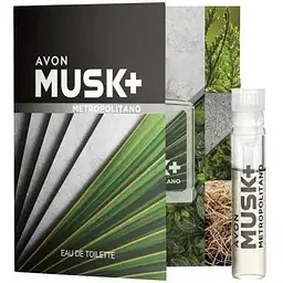 Листівка з пробним зразком Avon туалетна вода Musk Metropolitano для Нього 0.6 мл