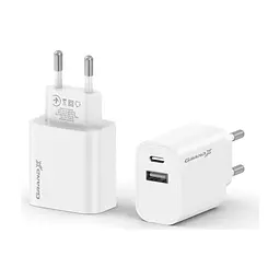 Зарядний пристрій Grand-X 1xUSB-C + 1xUSB 21W OCP white (CH-21W) - мініатюра 2