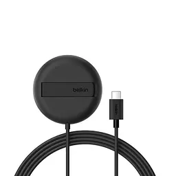 Зарядний пристрій Belkin UltraCharge Magnetic Kickstand 15Вт, чорний (WIA011HQBK)