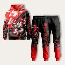 Костюм спортивний худі та штани з 3D принтом BULL BOSS 30924 XL